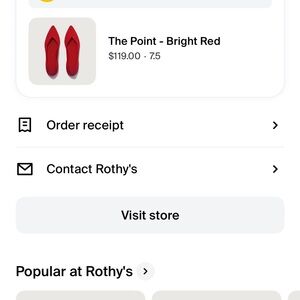 Rothy's Vibrant Red Pointed Flats